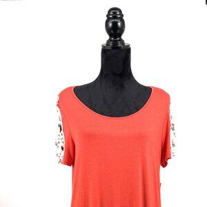 Isla Summer Lounge Dress Coral L
